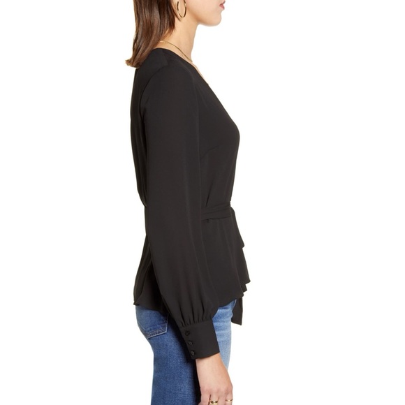 Halogen - Faux Wrap Blouse NO BELT - Picture 3 of 12